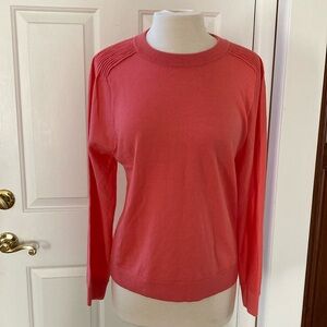 Talbots Coral Crew Neck Sweater